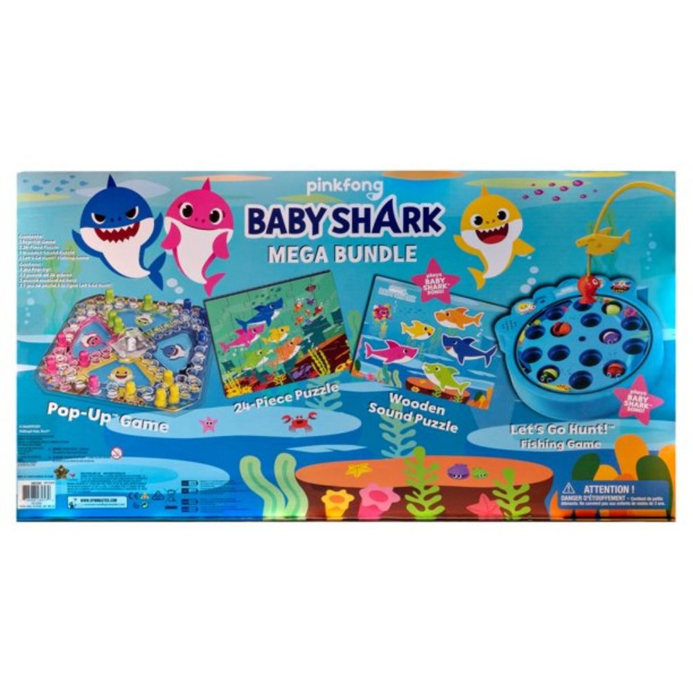 Baby Shark Pinkfong Mega Bundle with Puzzles and Games for Kids
